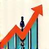 Icon illustrating career growth and professional development